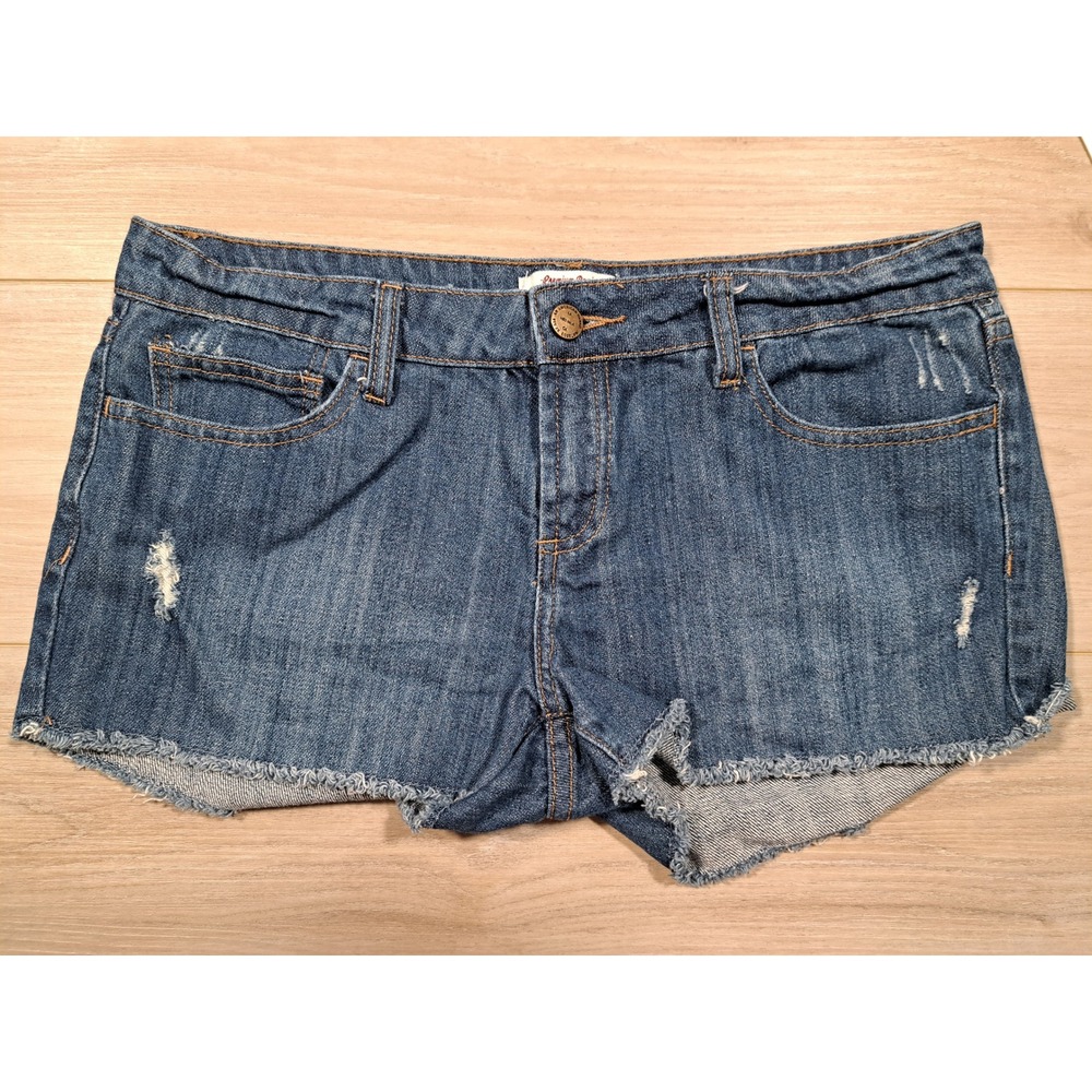 I Love H81 Premium Denim Distressed Cut Off Jean Shorts Medium Wash Size‎ 29